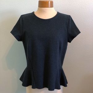 🆕J.Crew peplum ponte knit top